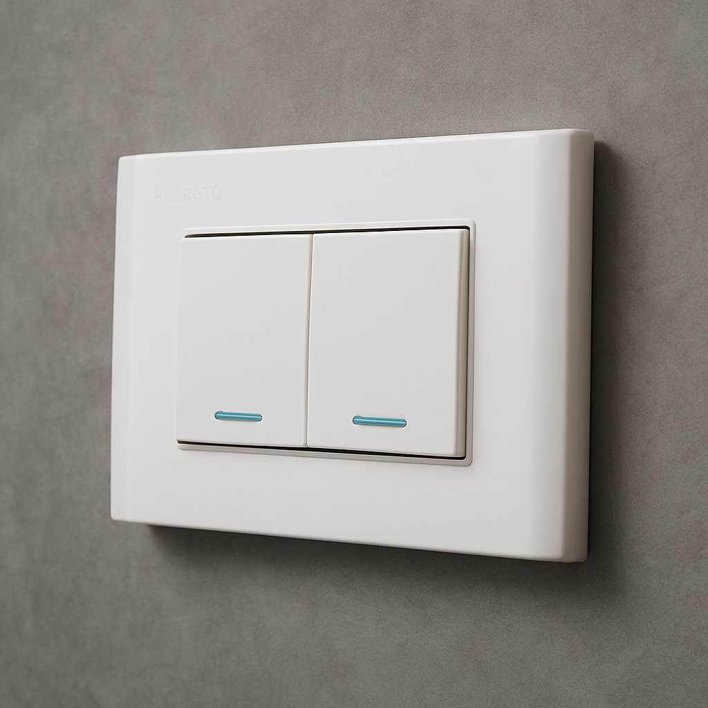 Interruptor Doble Blanco Carpinter A11