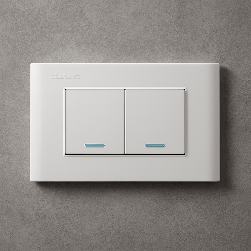 Interruptor Doble Blanco Carpinter A11