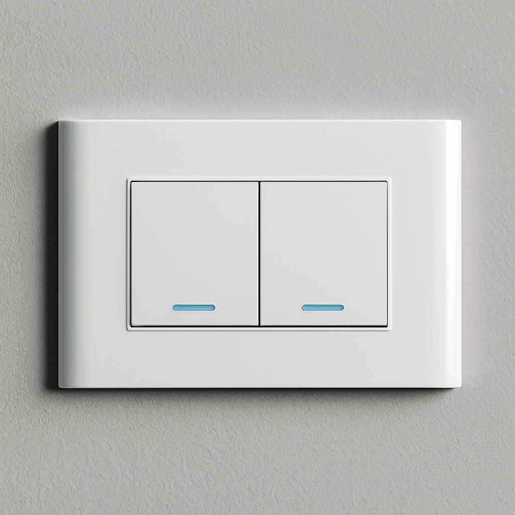 Interruptor Doble Blanco Carpinter A11