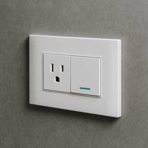 Interruptor mas toma Blanco Carpinter A11