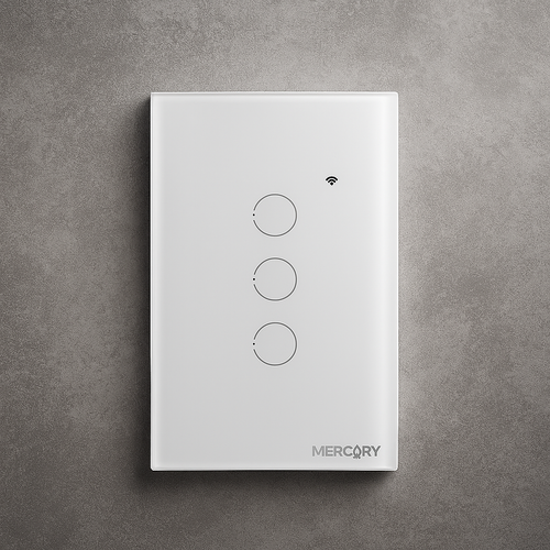 Interruptor wifi inteligente Triple Blanco
