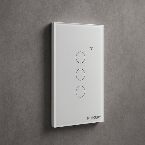 Interruptor wifi inteligente Triple Blanco