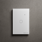 Interruptor Inteligente WiFi Táctil Sencillo Blanco 125V Alexa Google Home