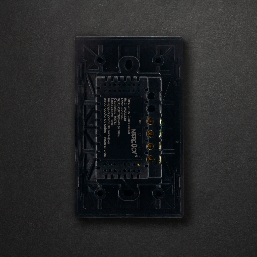 Interruptor wifi inteligente Doble Negro