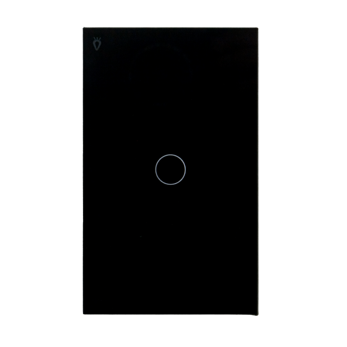 Interruptor de Luz WiFi Táctil Inteligente Sencillo Negro