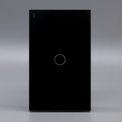 Interruptor de Luz WiFi Táctil Inteligente Sencillo Negro