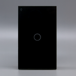Interruptor Inteligente WiFi Táctil Sencillo Negro 125V Alexa Google Home