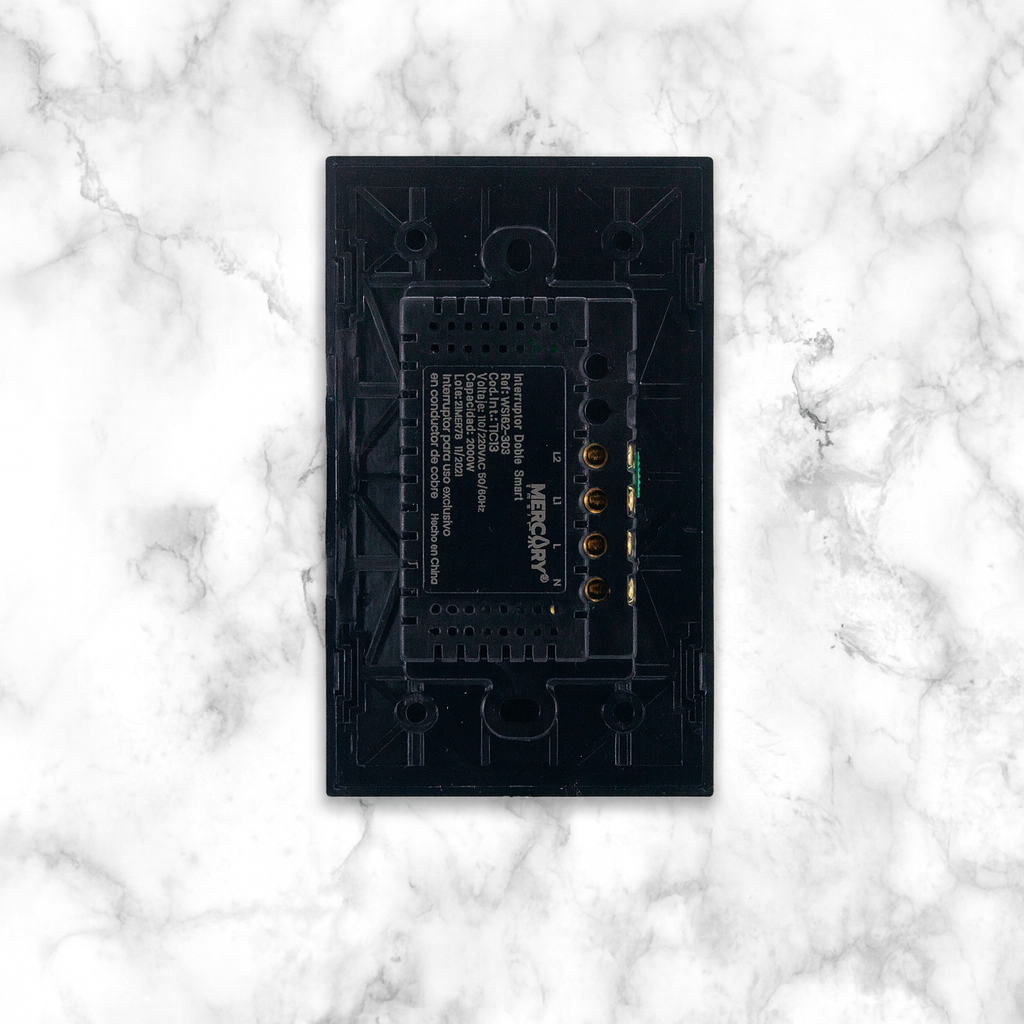 Interruptor wifi inteligente Sencillo Negro