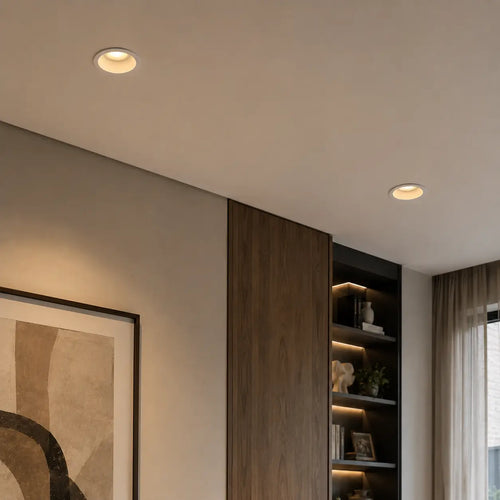 Ojo de Buey LED Recesado Blanco GU10 con Bombillo y Socket