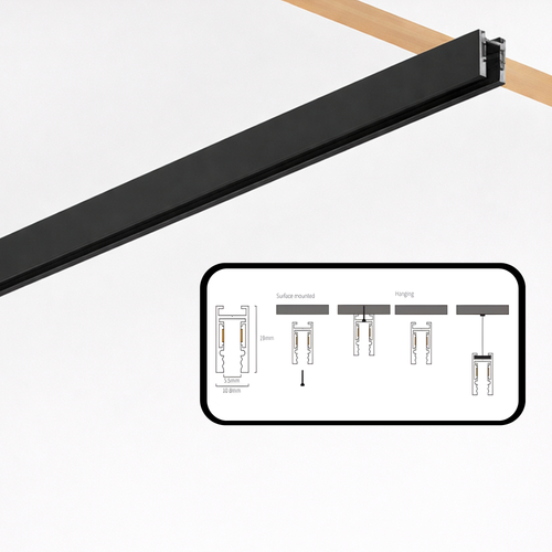 Riel Magnético sobreponer linea 5 mm por 3 metros