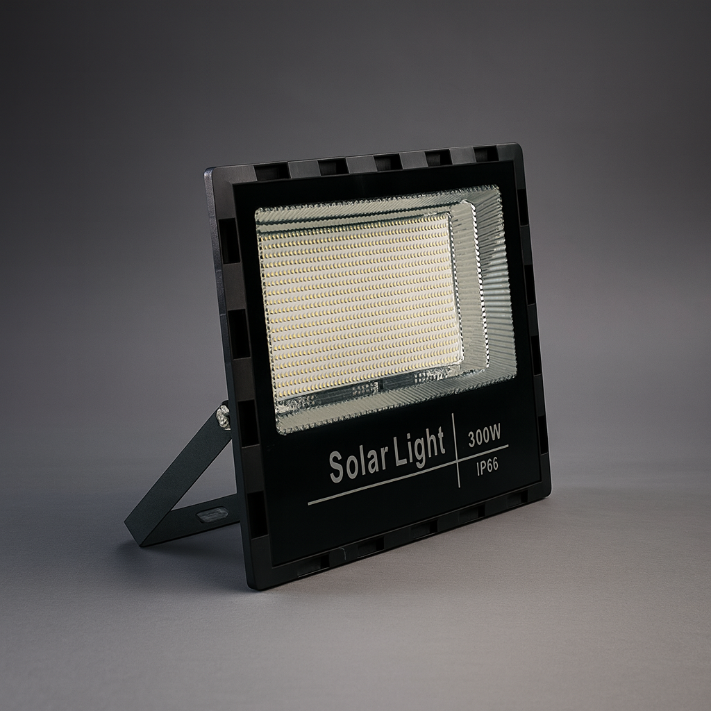 Reflector  led con panel Solar Con Control