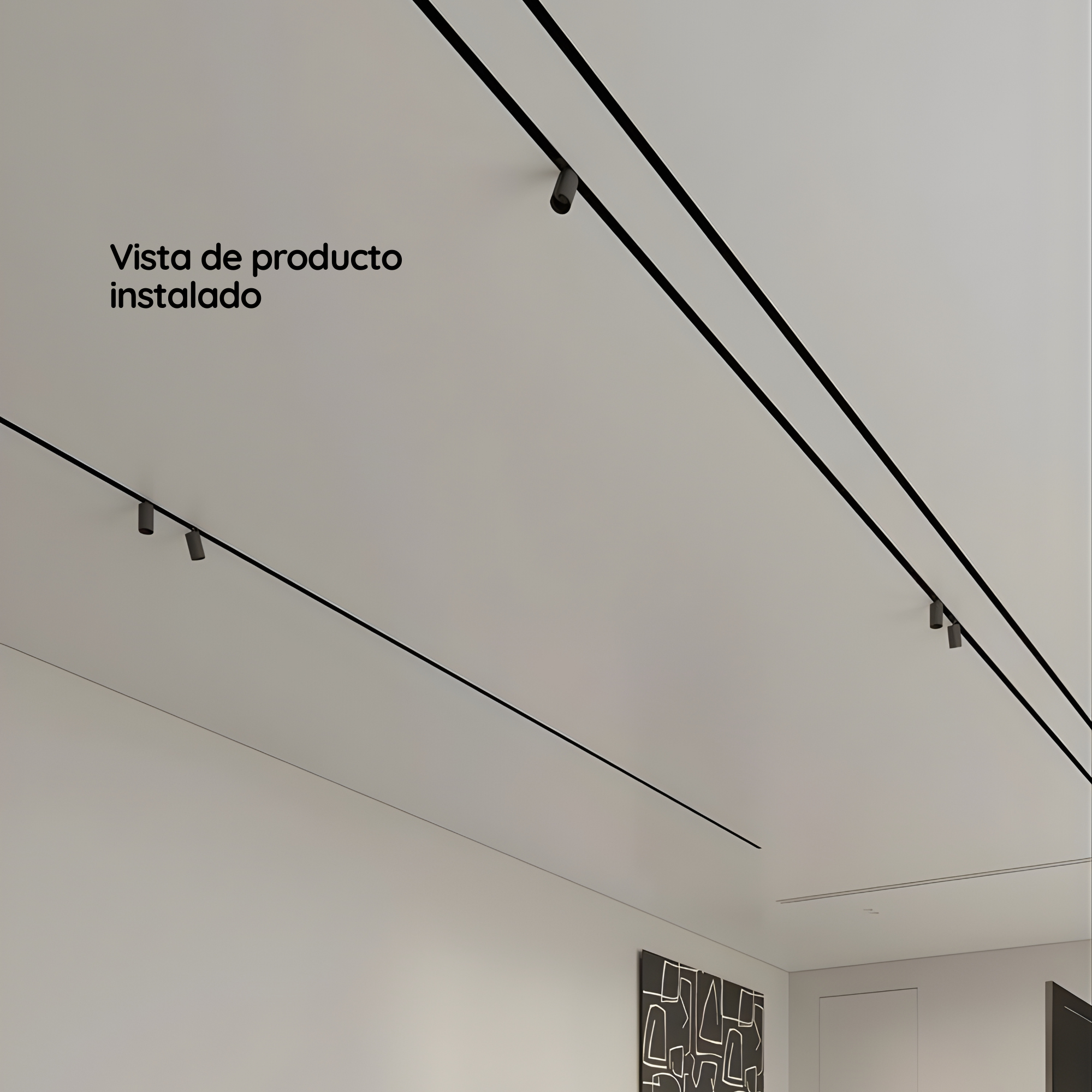 Lámpara Spot LED magnético 5mm 6W Negro