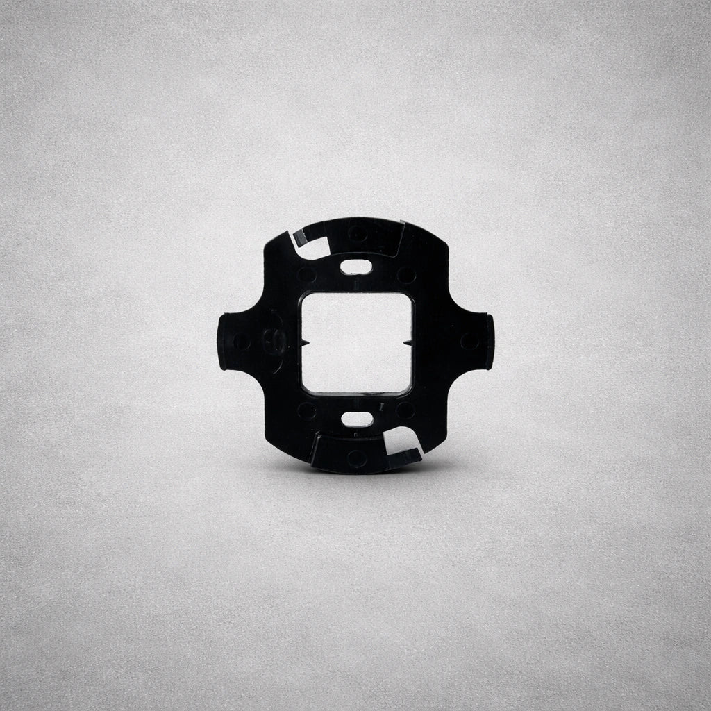 Socket GU10 interno de cilindro sobreponer policarbonato vista técnica
