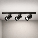 Kit Riel LED 1m con 3 Spots 10W 110V Negro o Blanco