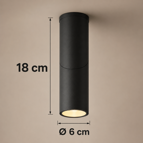 Spot de Sobreponer LED Orientable 7W COB Blanco o Negro