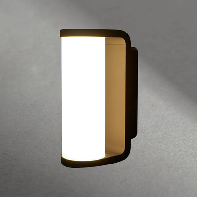 Aplique LED de pared TRANОY 16W negro, luz cálida 3000K