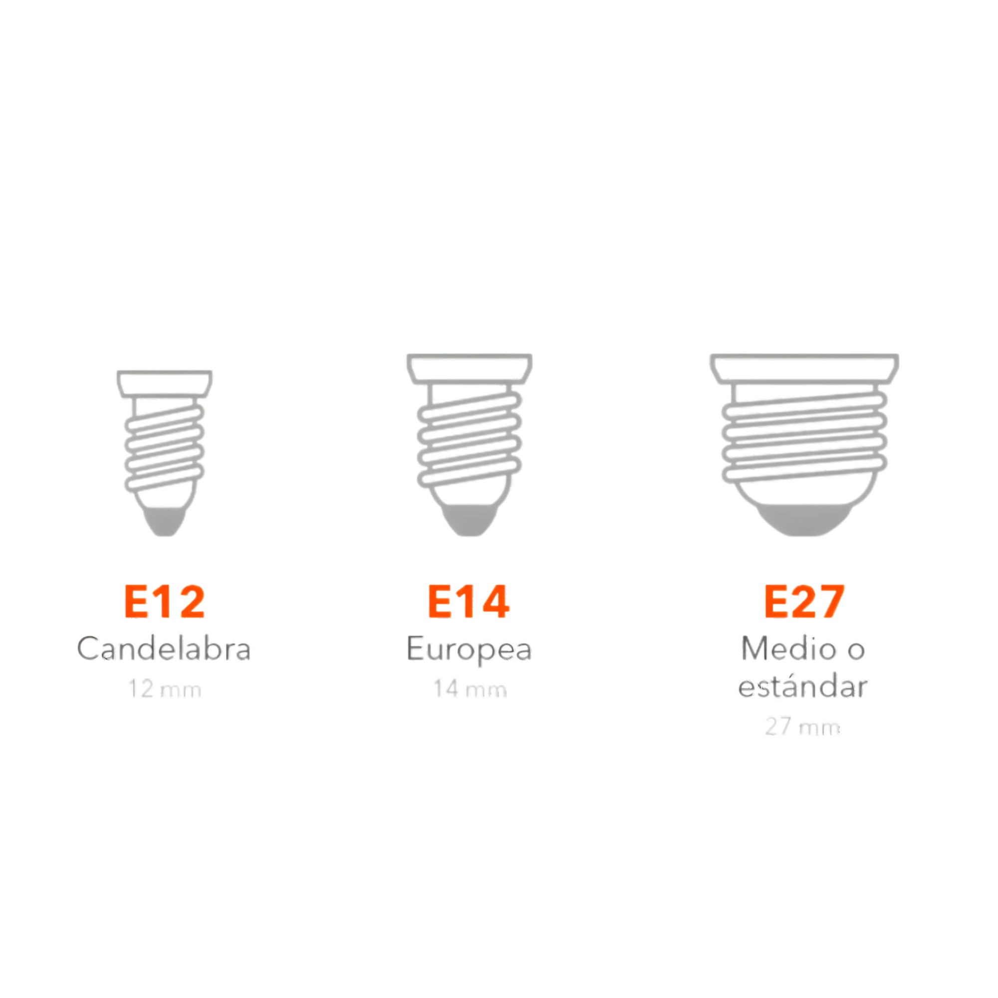 Bombillo LED Vela Vintage 4W E12 E14 E27 Luz Cálida 2200K
