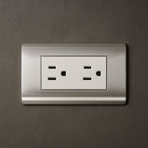 Toma Corriente doble acero inoxidable Carpinter Q3