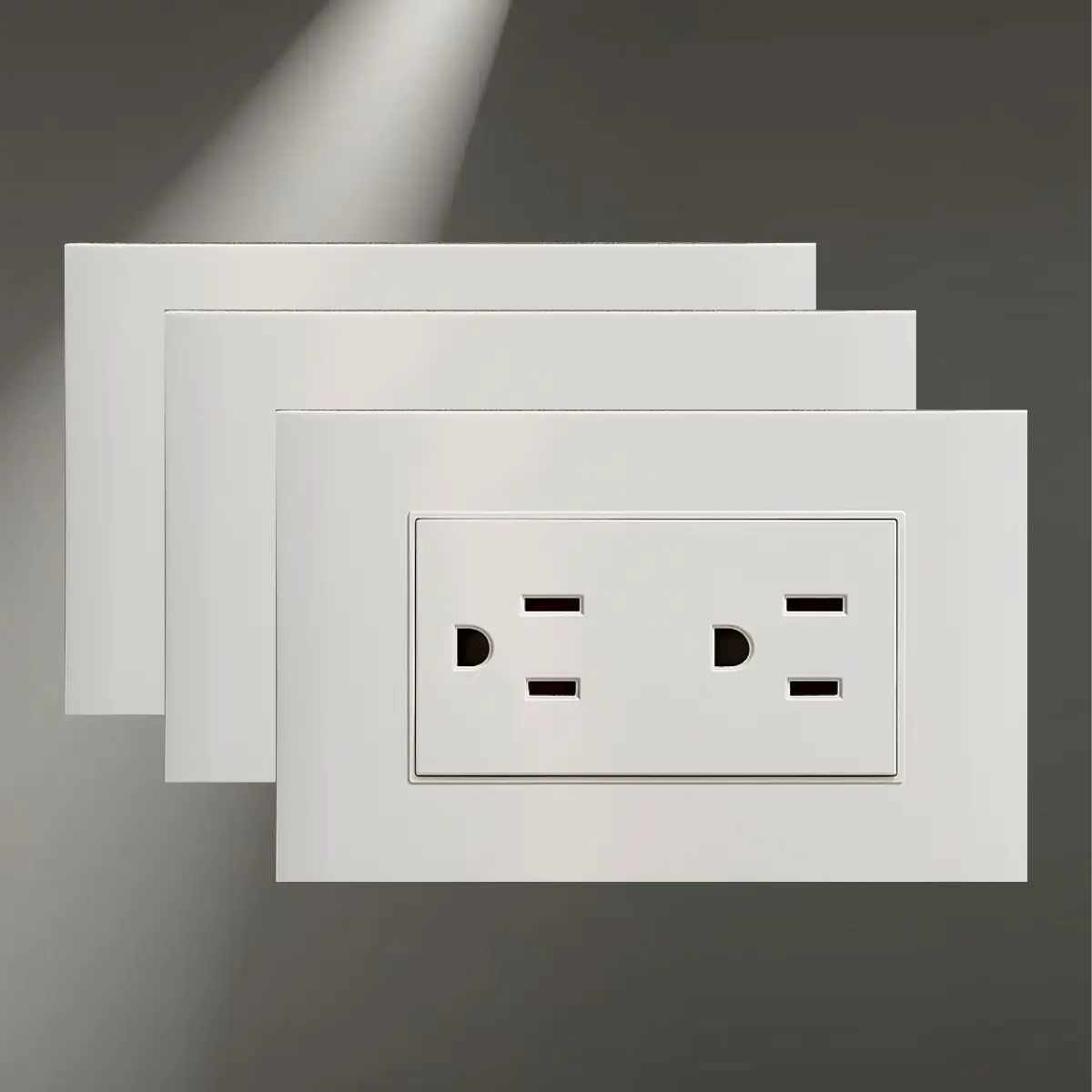 Toma Corriente Doble Blanca A11 15A 125V