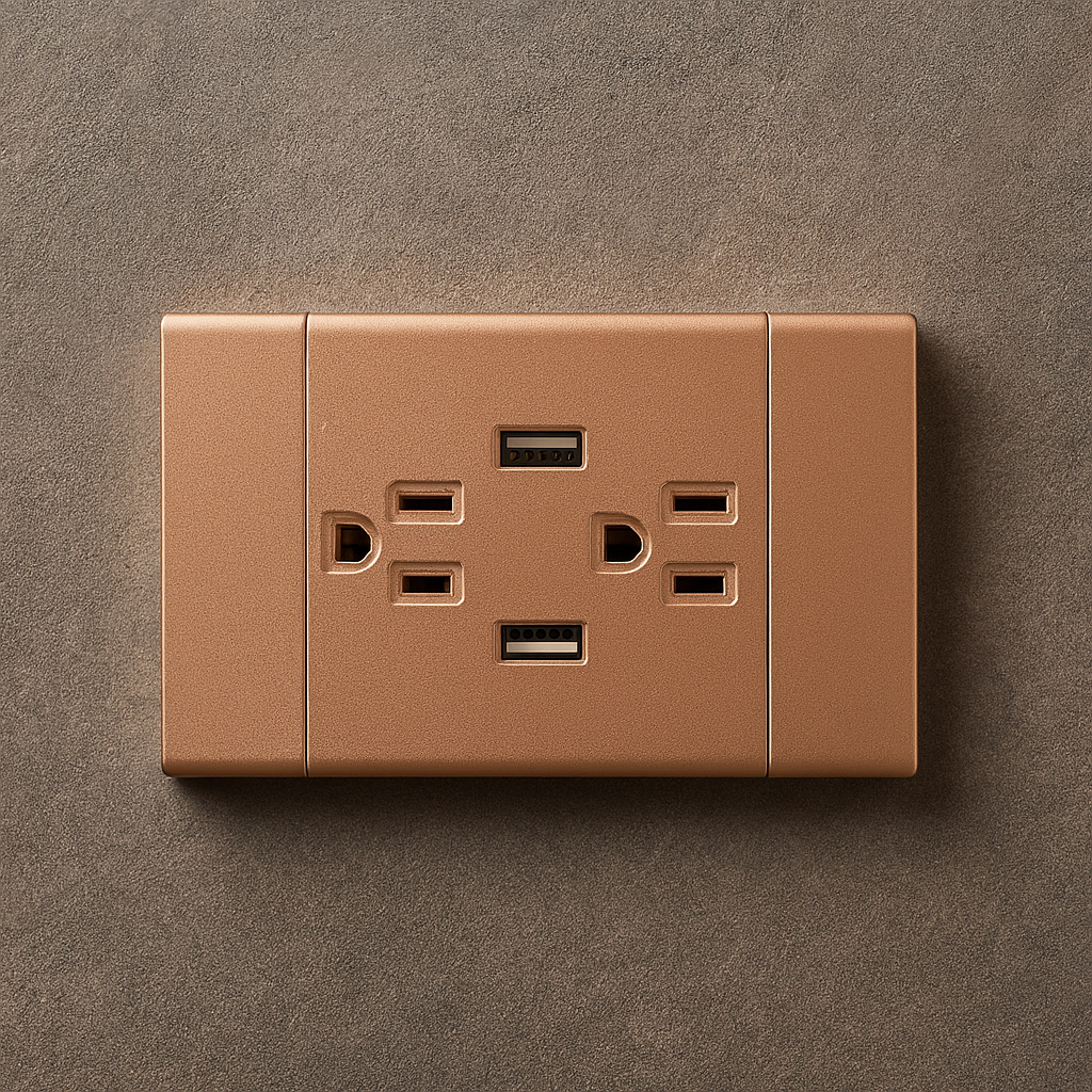 Toma corriente + USB doble Carpinter