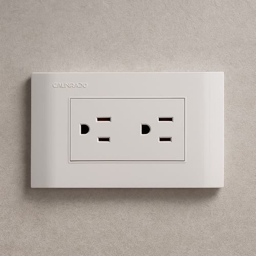 Toma Corriente Doble blanca  Carpinter A11