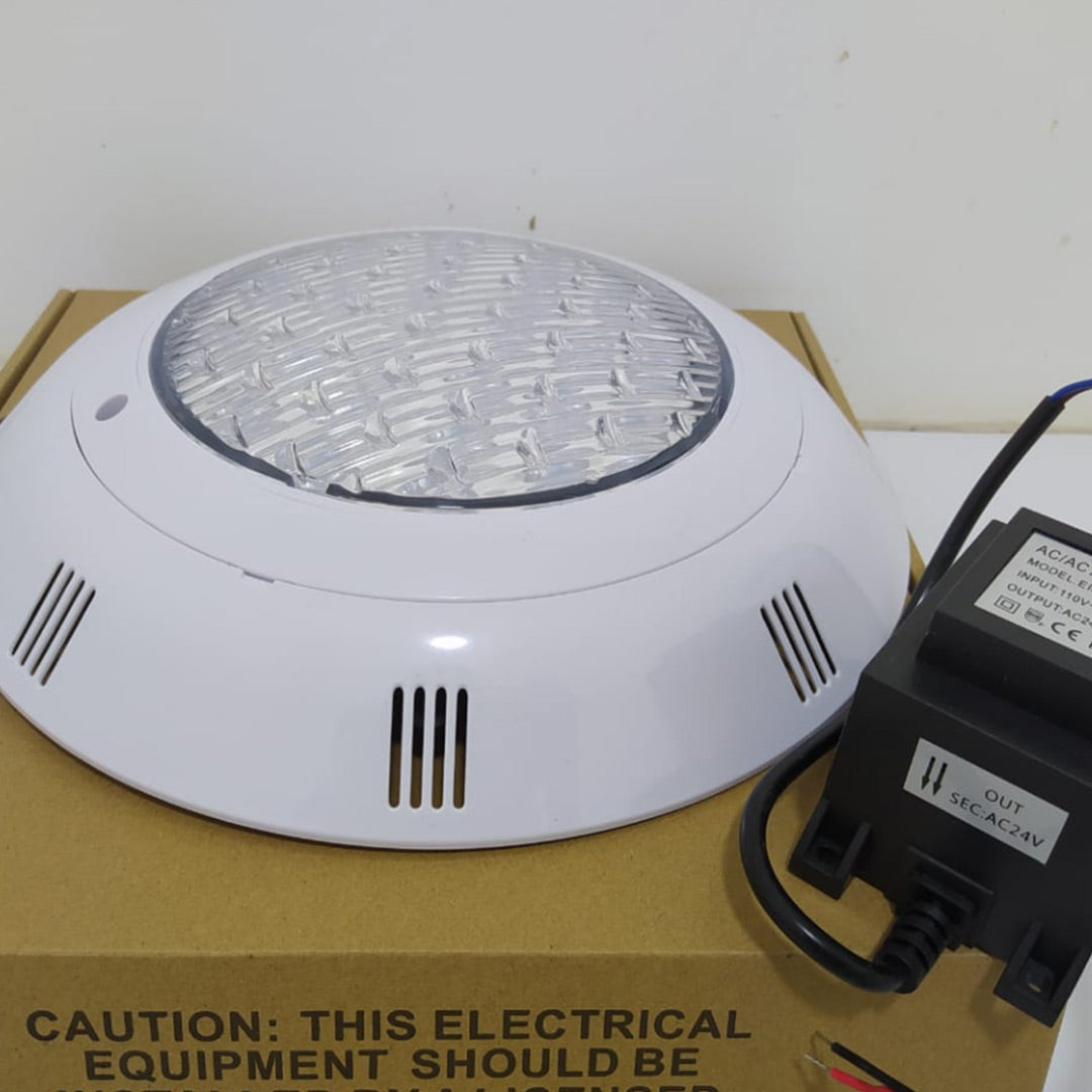 Luminaria para piscina Luz Blanca 6000k  Sobreponer