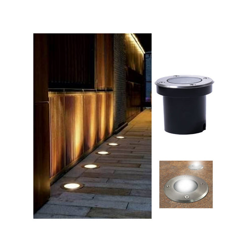 Luminaria LED de Piso 3W IP67 Exterior 210 lm Senderos