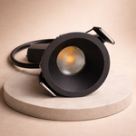 Ojo de Buey LED Mini 3W Negro Empotrable (Bala Premium)