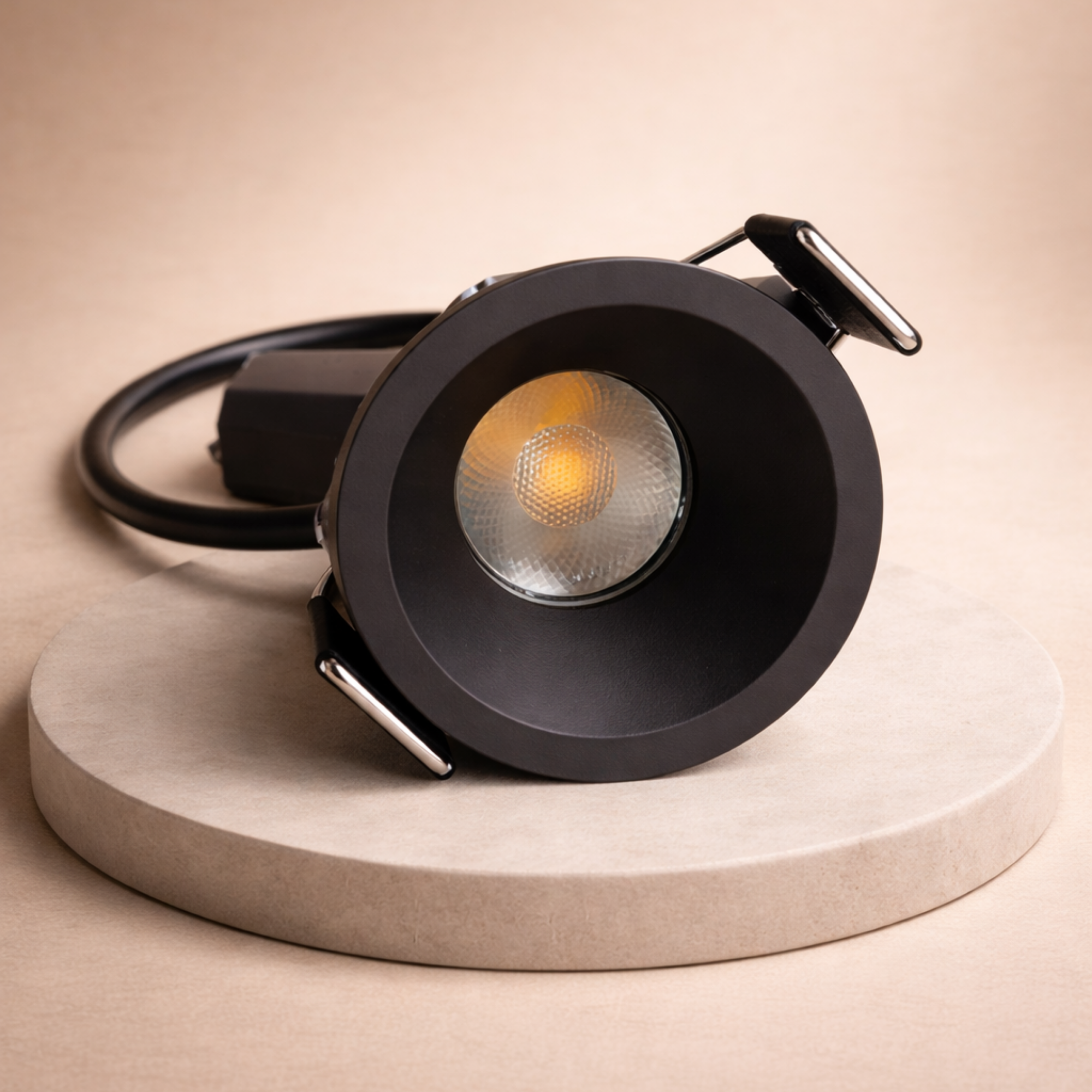 Bala LED para techo Mini 3W premium negro