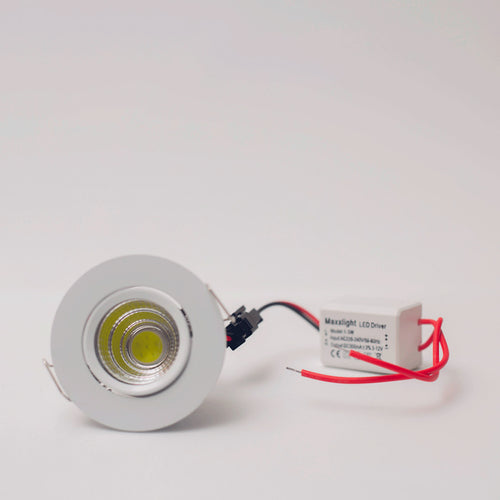 Ojo de Buey LED Mini 3W IP65 Exterior Blanco o Cálido