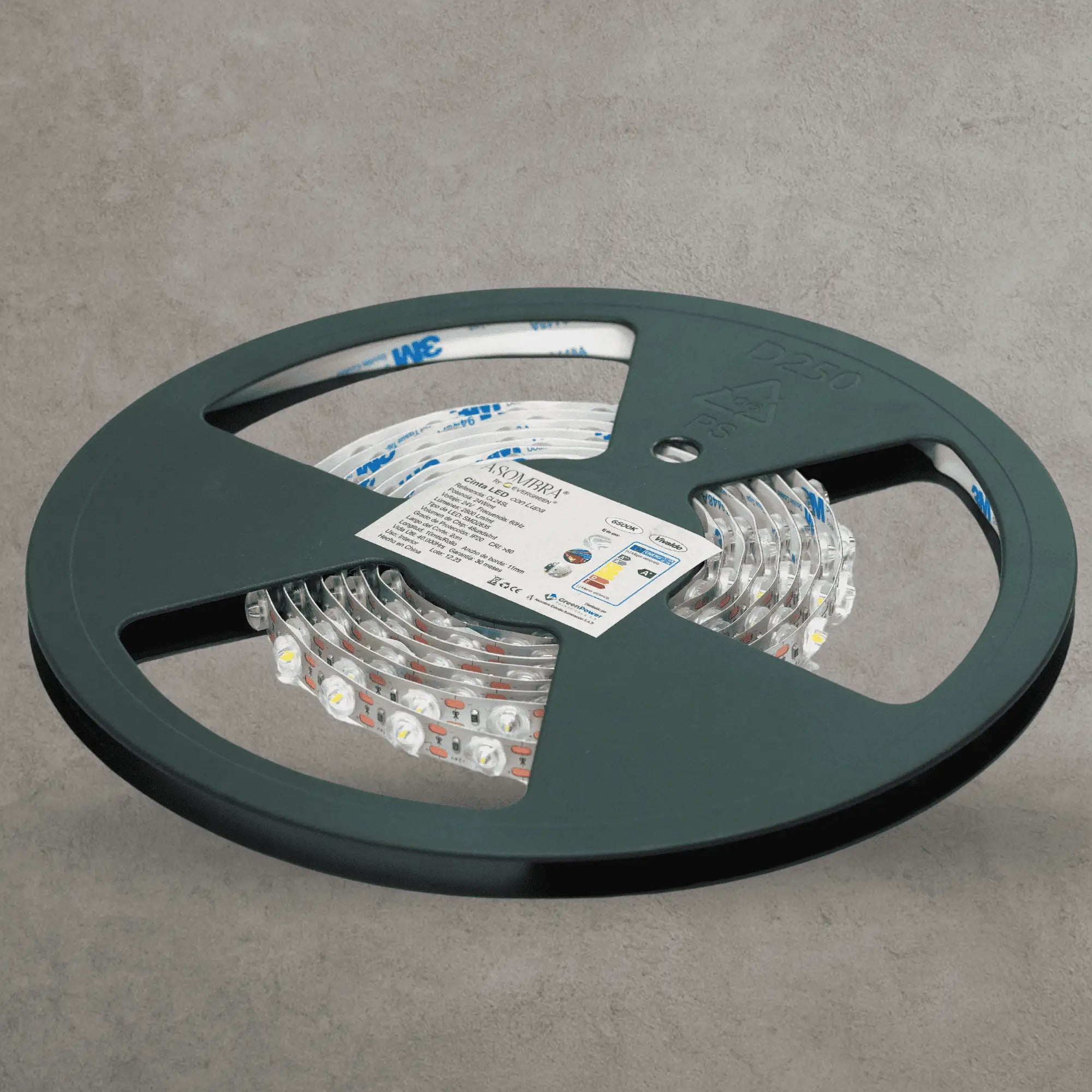 Cinta LED tipo lupa 11 mm de alta potencia X10M (24V, 24W) asombra