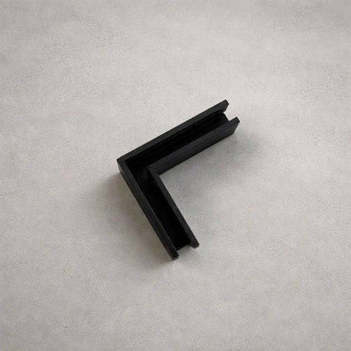 Conector para Riel Magnético LED 24V Sobreponer en L 5mm Negro