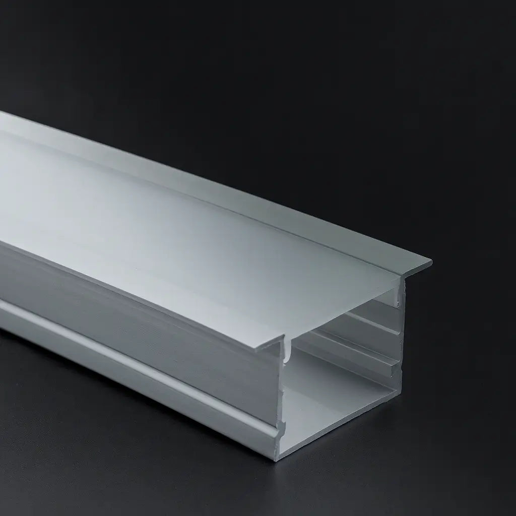 Perfil de aluminio para cinta LED 3020A de 3 metros para incrustar