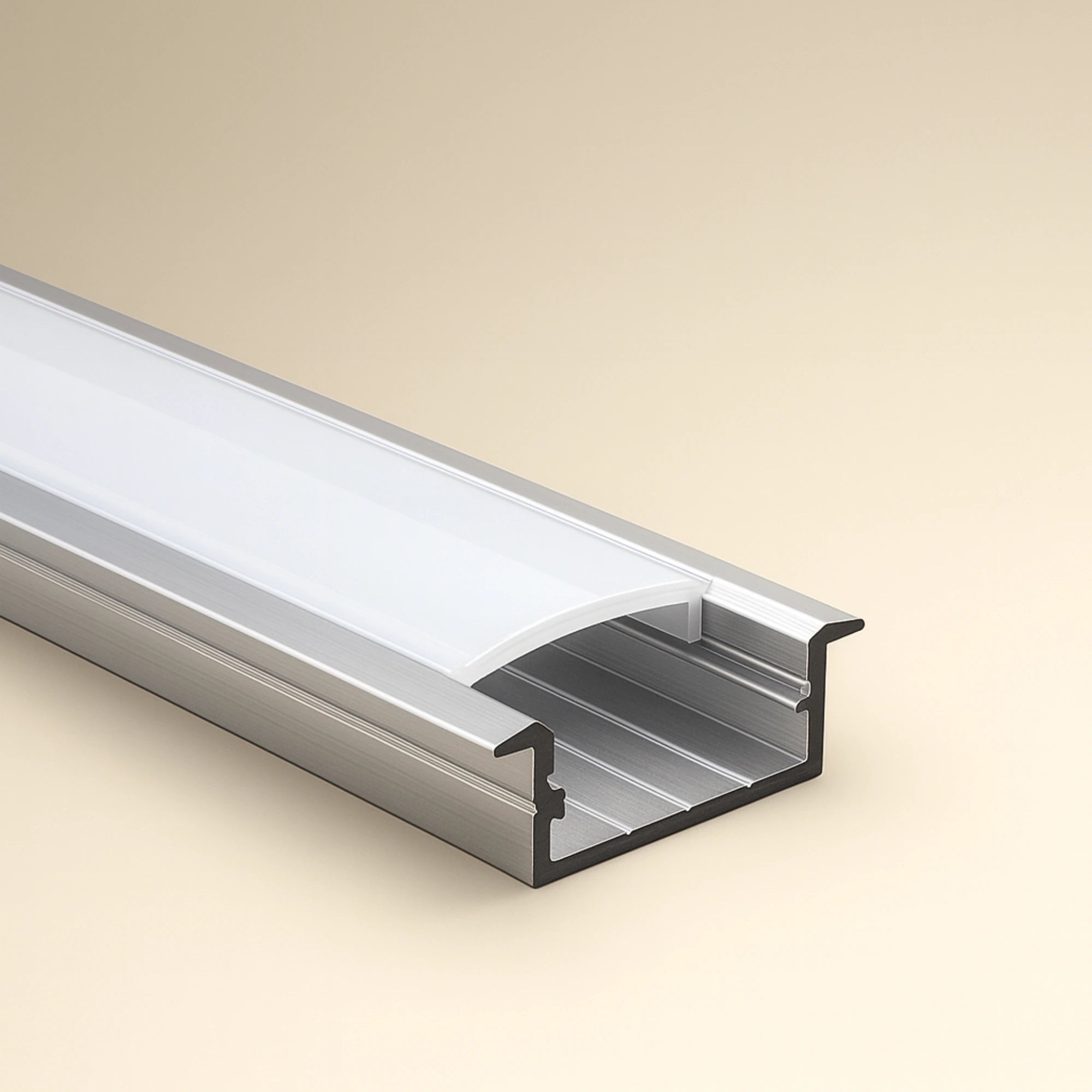 Perfil cinta LED piso difusor OPAL (2.1 cm x 1.1cm) x 3 metros aluminio 2111