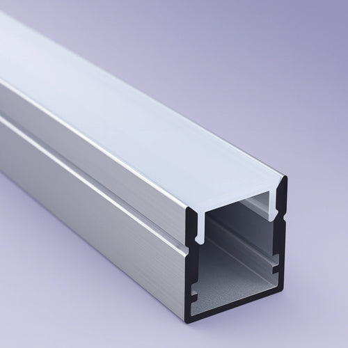 Perfil cinta LED sobreponer difusor OPAL (1cm x 1cm) x 3 metros