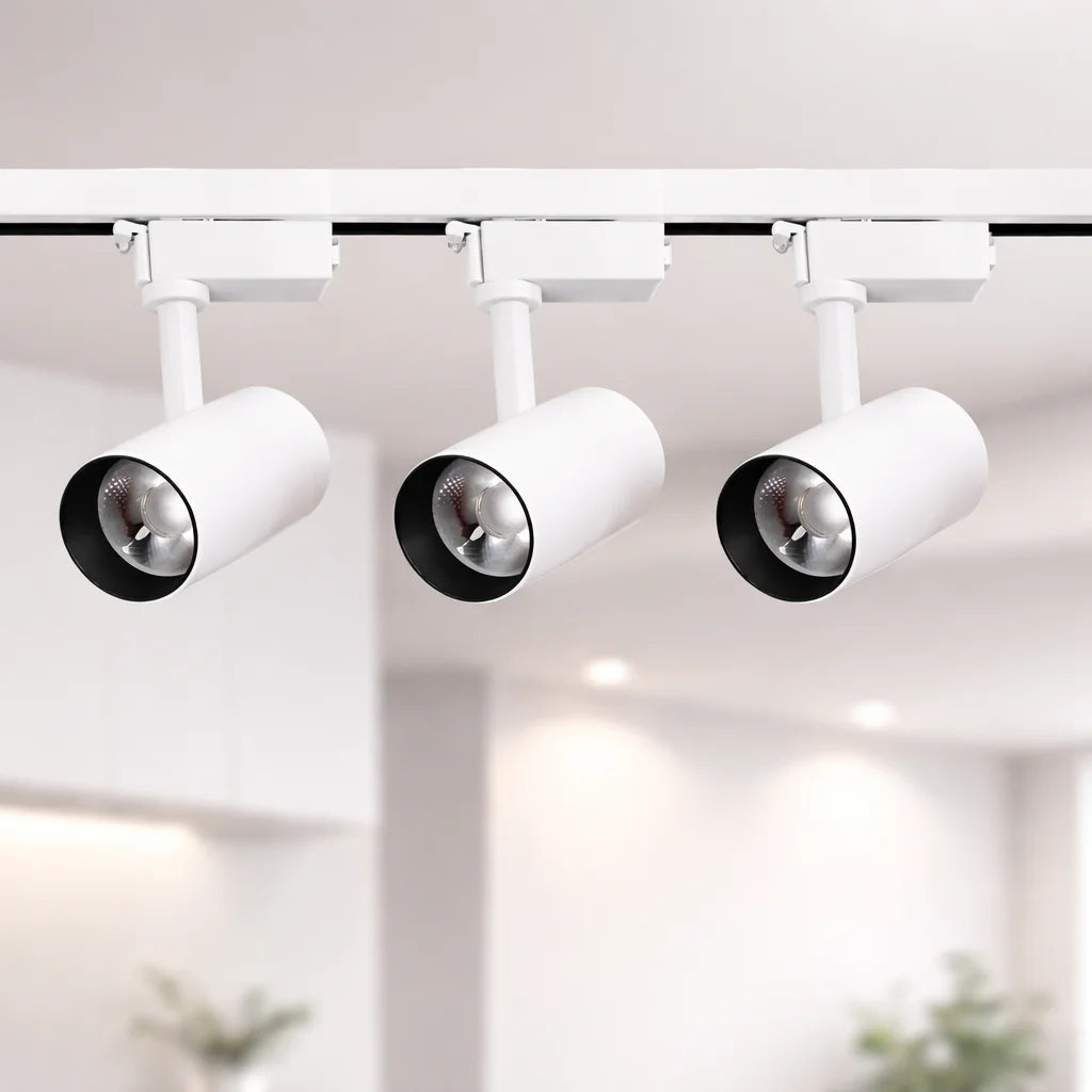 Kit Riel LED 1m con 3 Spots 10W 110V Negro o Blanco