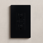 Tomacorriente Inteligente WiFi Doble Incrustar Negro 15A Alexa Google